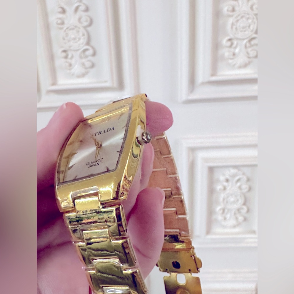 BRAND NEW: MEN’S LUXE GOLD “STRADA” LINKED FASHION WATCH - Picture 13 of 16